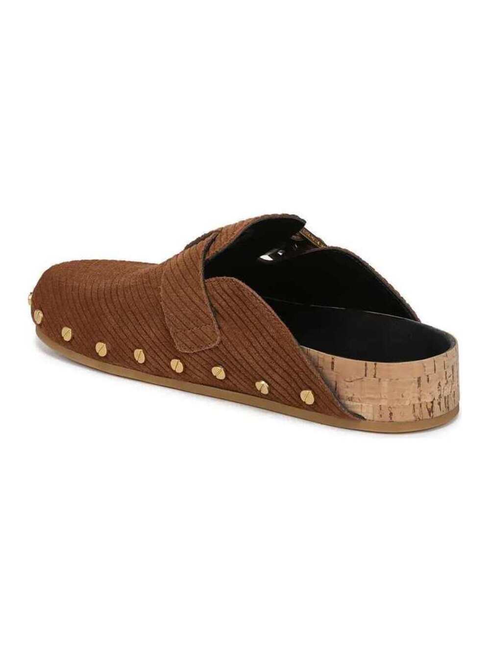 New Veronica Beard Fern Clog Brown suede hazelwoodnat 10 - Picture 3 of 5